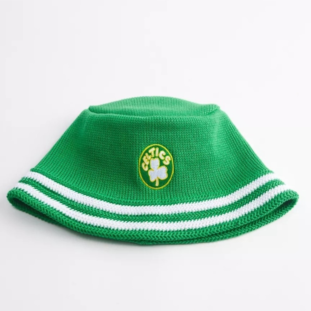 Urban Outfitters Mitchell & Ness Boston Celtics Knucket Knit Bucket Hat